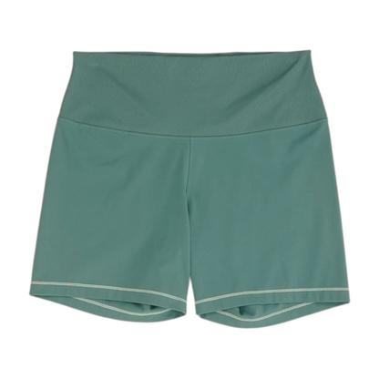Green Solid Active Shorts