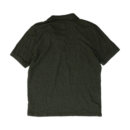 Green Solid Short Sleeve Polo