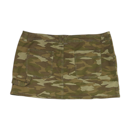 Green Camo Mini Skirt