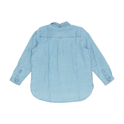 Blue Petite Button Down