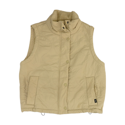 Beige Solid Active Vest