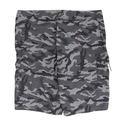 Gray Camo Swim Bottom