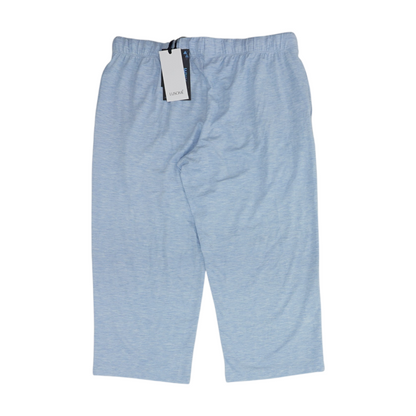 Blue Solid Capris