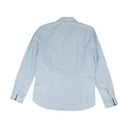 Blue Striped Long Sleeve Button Down