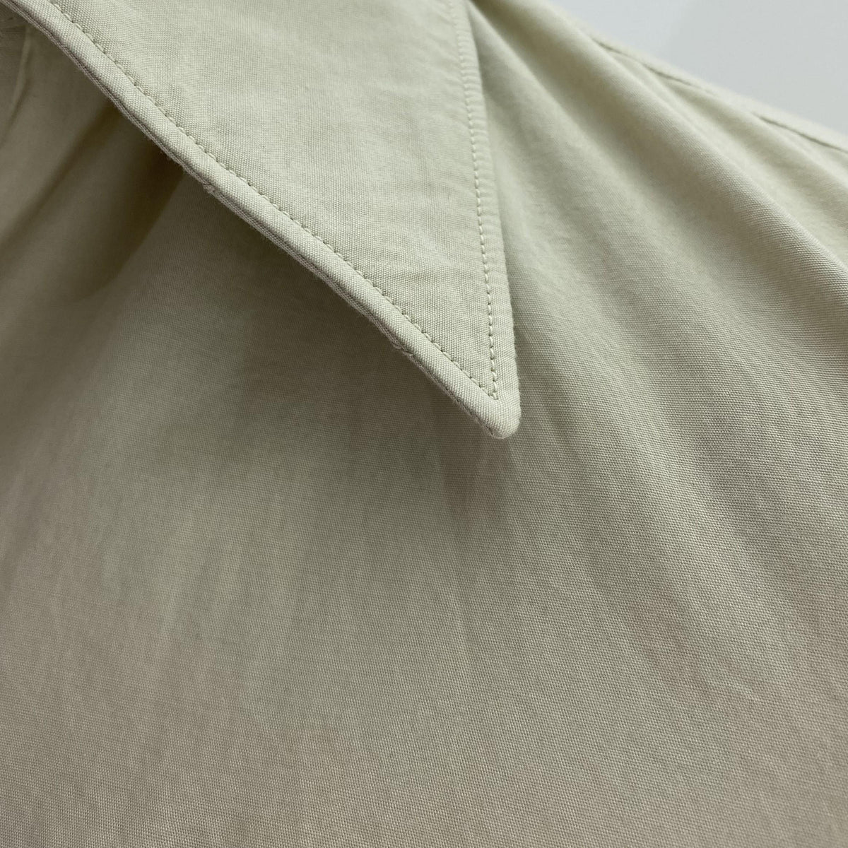 Khaki Solid Long Sleeve Button Down