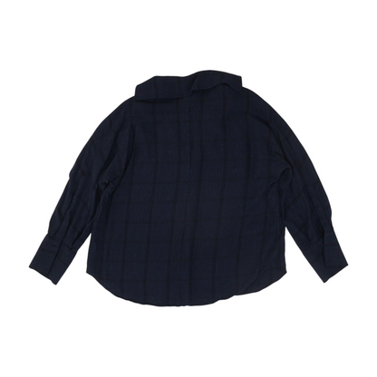 Navy Check Pullover Sweater