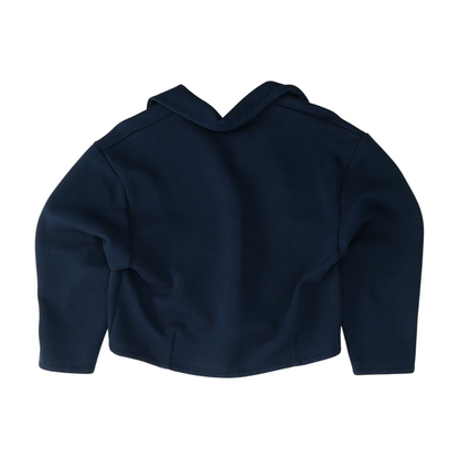 Navy Solid Hoodie Pullover