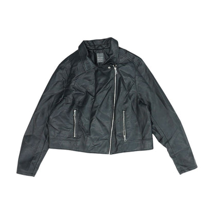Black Faux Leather Jacket