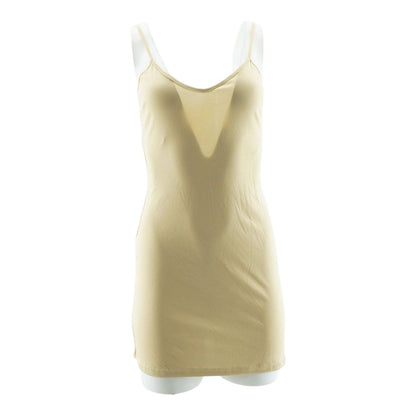 Nude Solid Mini Dress