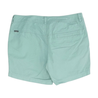 Green Solid Chino Shorts