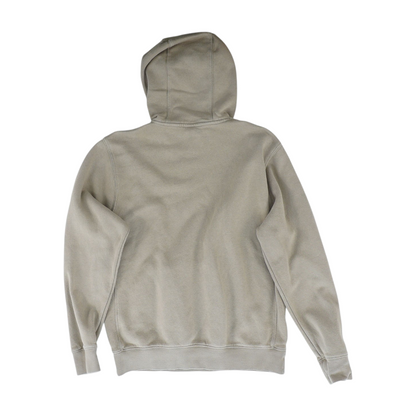 Beige Solid Hoodie Pullover