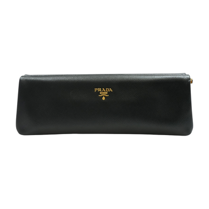Black  Saffiano Leather Clutch