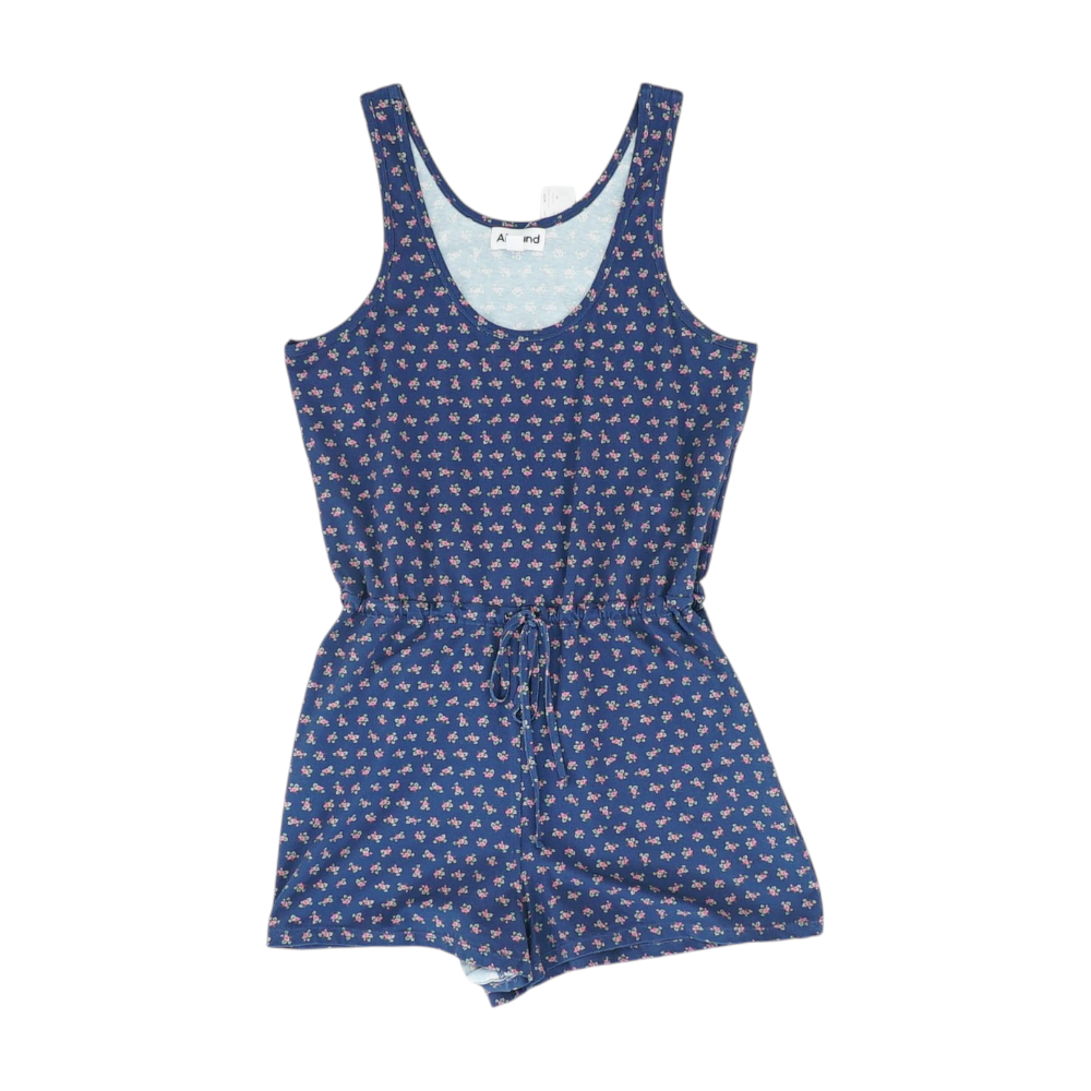 Navy Floral Romper