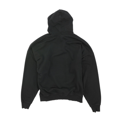 Black Solid Hoodie Pullover