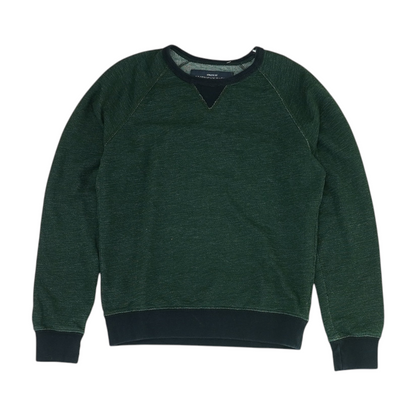 Green Solid Sweatshirt Pullover