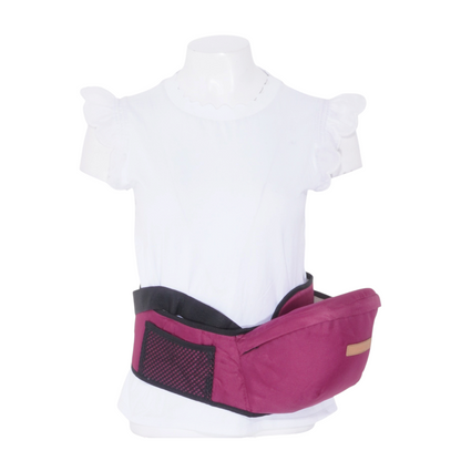Maroon Hip Seat Baby Carrier