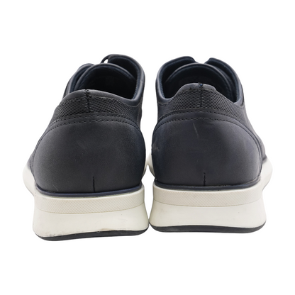 Navy Lace-Up Dress Shoes