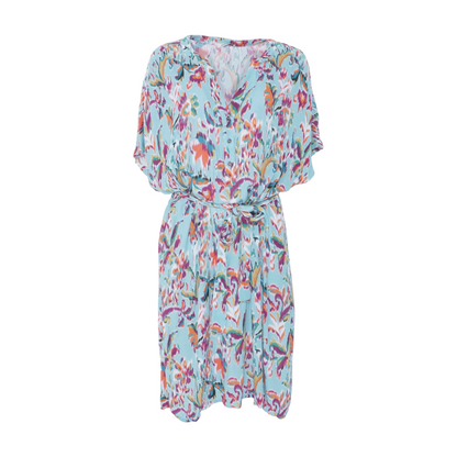 Blue Print Midi Dress