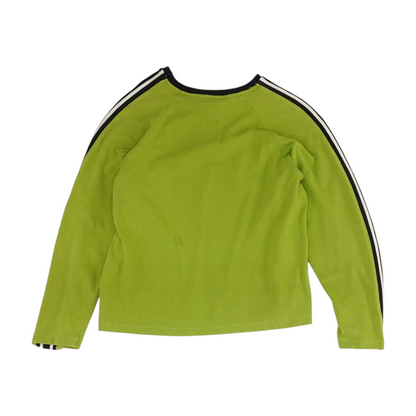 Green Solid Sweatshirt Pullover