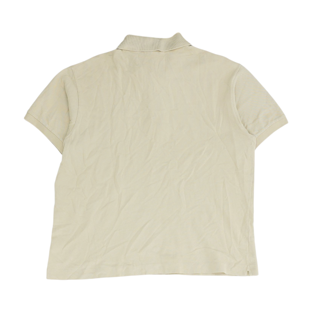 Tan Solid Short Sleeve Polo