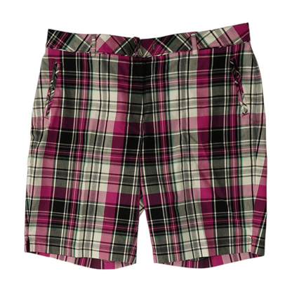 Multi Plaid Chino Shorts