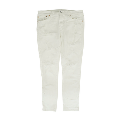 White Athletic Jeans