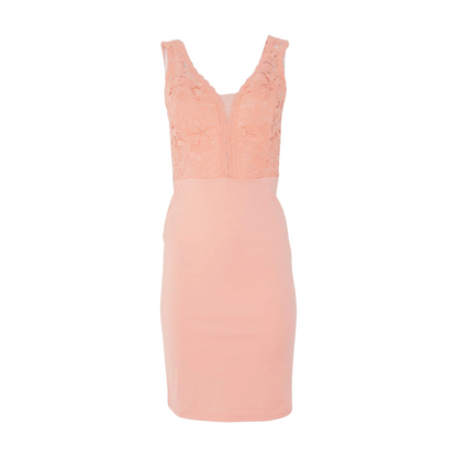 Peach Midi Dress