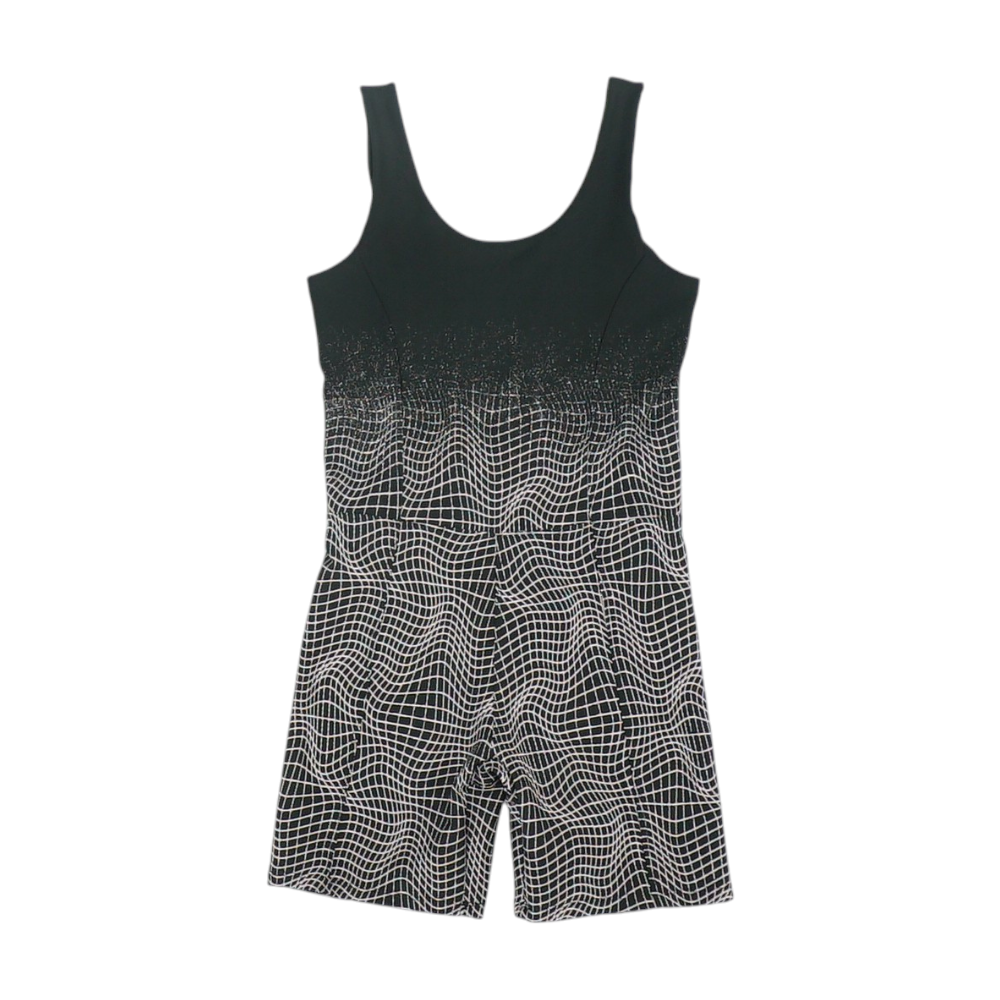 Black Abstract Romper