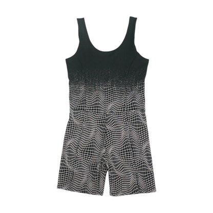 Black Abstract Romper