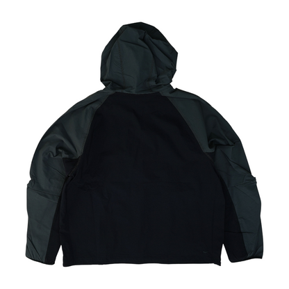 Black Color Block Rain Jacket