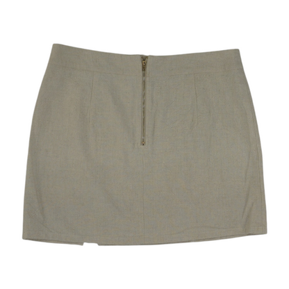 Beige Mini Skirt