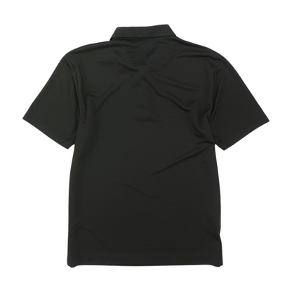 Black Solid Short Sleeve Polo
