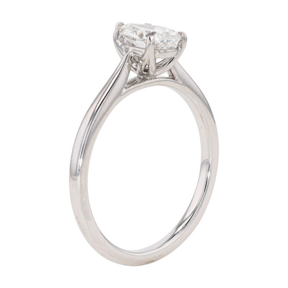1 1/2 ct 14K White Gold Lab Grown Diamond Engagement Ring