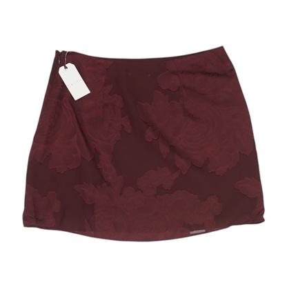 Maroon Mini Skirt