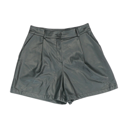 Black Solid Active Shorts