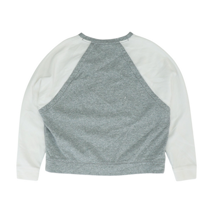 Gray Color Block Sweatshirt Pullover