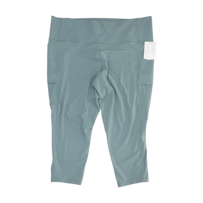 Blue Plus Size Active Leggings