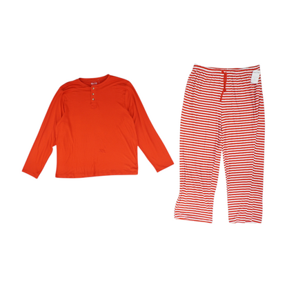 Red Solid Pajama Set