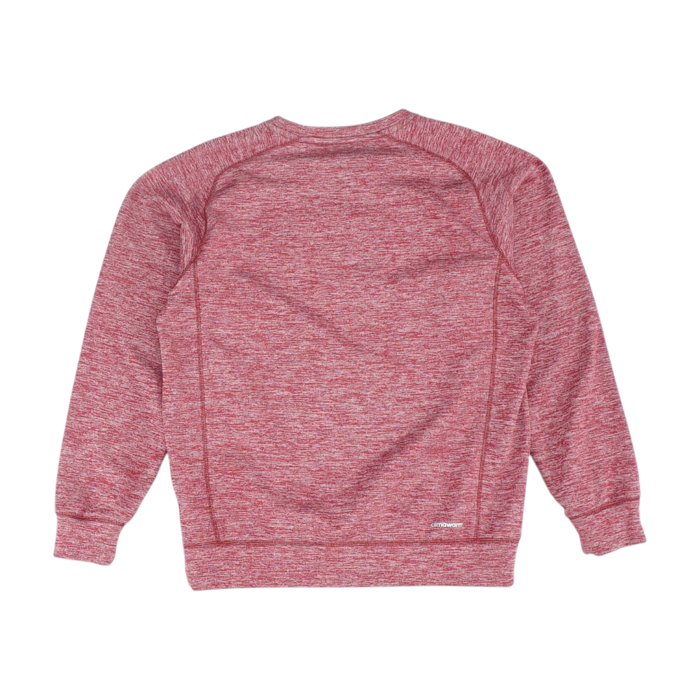 Red Solid Sweatshirt Pullover