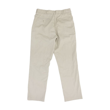 Beige Solid Chino Pants