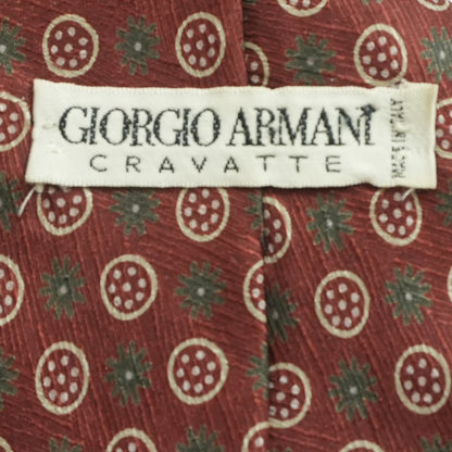Vintage Red Print Neck Tie