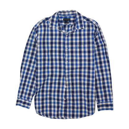 Blue Check Long Sleeve Button Down