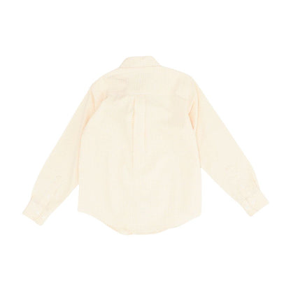 Orange Check Long Sleeve Button Down