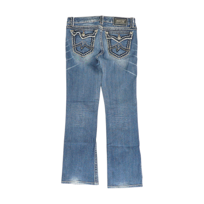Blue Bootcut Jeans