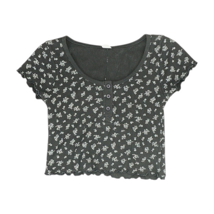 Black Floral Blouse