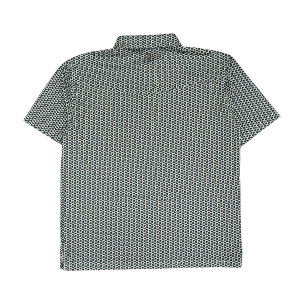 Beige Print Short Sleeve Polo
