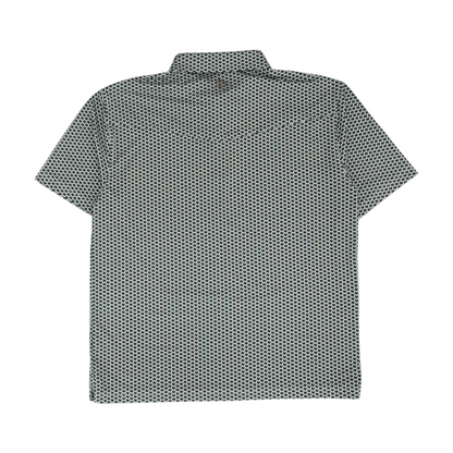 Beige Print Short Sleeve Polo