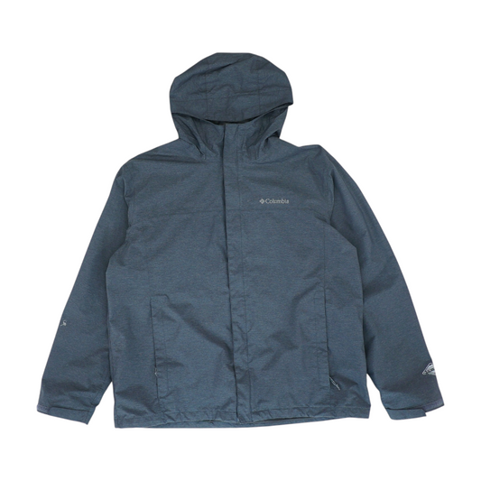 Gray Solid Rain Jacket