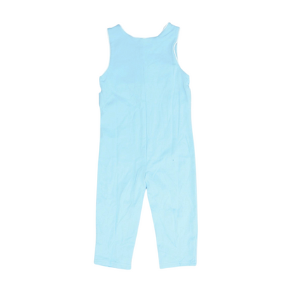 Blue Sleeveless One-Piece