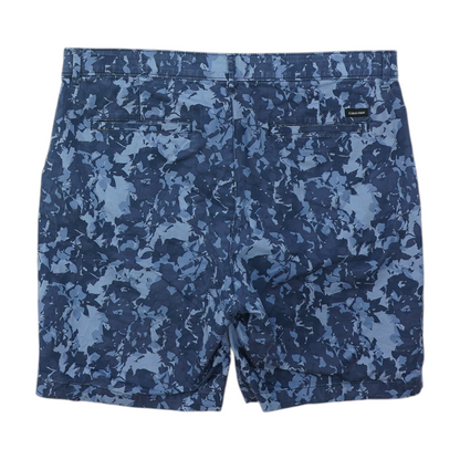 Navy Abstract Chino Shorts